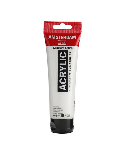 Imagem 0 de Tubo de Tinta Acrílica, 120 ml - Branco Titânio