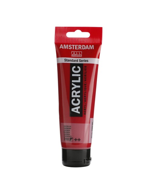 Tubo de Tinta Acrílica, 120 ml - Carmim 1