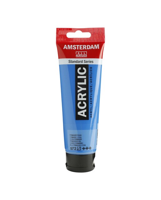 Tubo de Tinta Acrílica, 120 ml - Violeta Ciano Primário 1