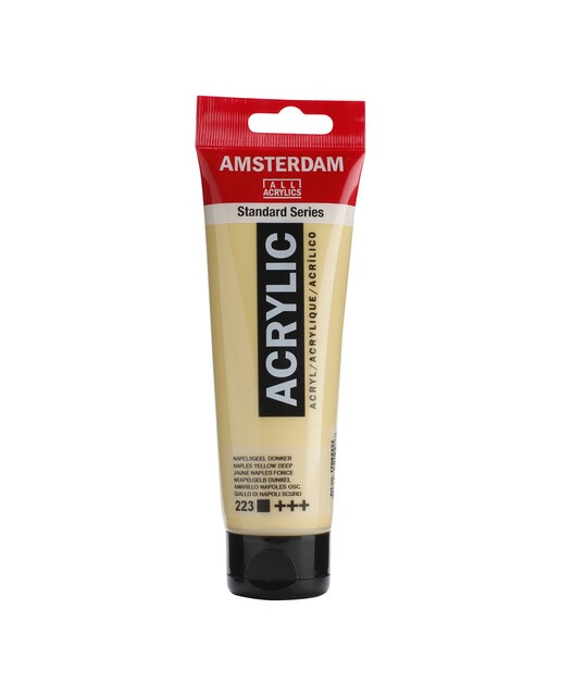 Tubo de Tinta Acrílica, 120 ml - Amarelo Nápoles Escuro 1