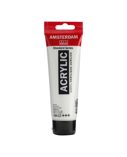 Tubo de Tinta Acrílica Branco Zinco-1