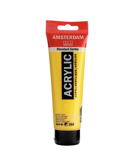 Tubo de Tinta Acrílica de 120 ml - Amarelo Azo-Claro Amarelo-1
