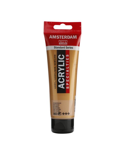 Tubo de Tinta Acrílica, 120 ml - Dourado Escuro 1