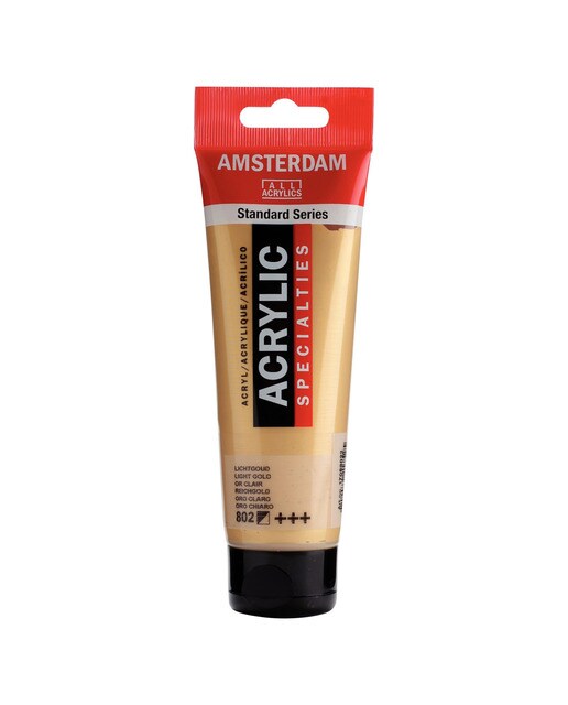 Tubo de Tinta Acrílica, 120 ml - Dourado Claro Ouro-1