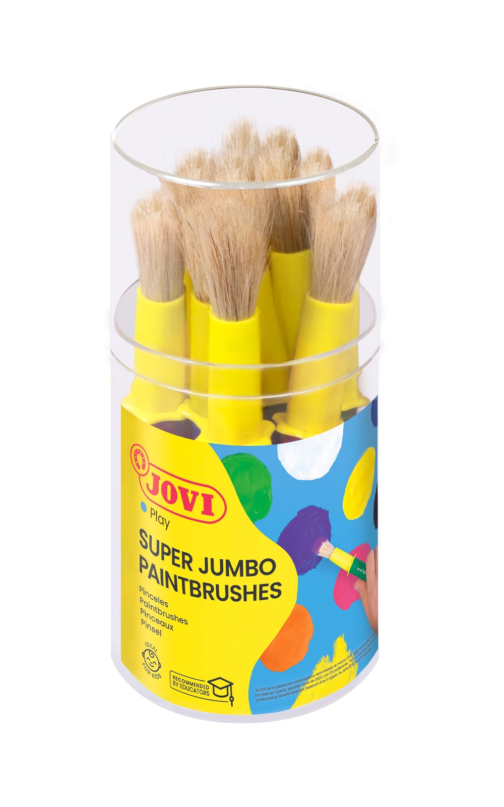 Têmpera Escolar Estojo 7 Frascos + 1 Pincel 35 ml - Artigo Sortido. Envio realizado de forma aleatória Multicolor-2