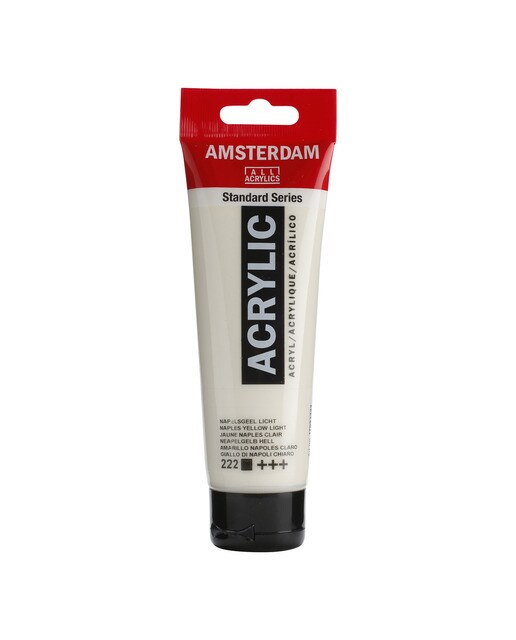 Tubo de Tinta Acrílica, 120 ml - Amarelo Nápoles Claro 1