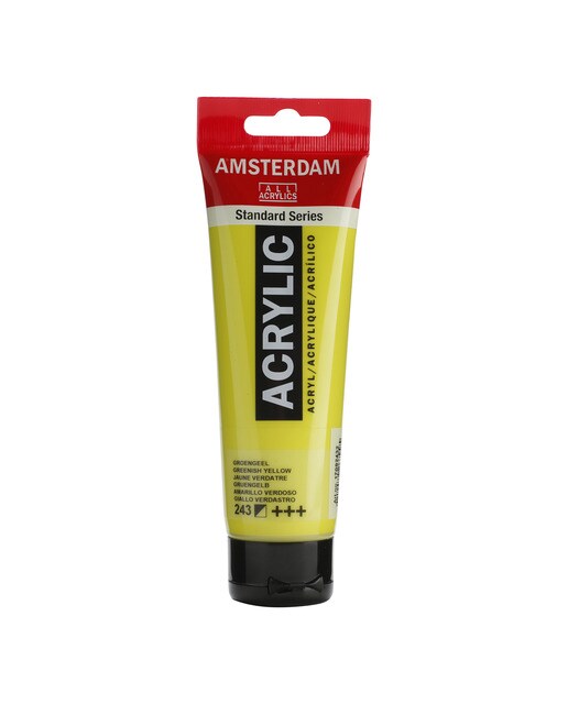 Tubo de Tinta Acrílica, 120 ml - Amarelo Esverdeado 1