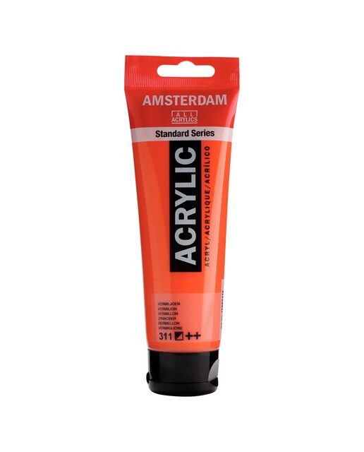 Tubo de Tinta Acrílica, 120 ml - Vermelhão Vermelhão-1