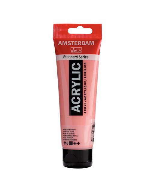 Tubo de Tinta Acrílica, 120 ml - Rosa Veneza Rosa-1