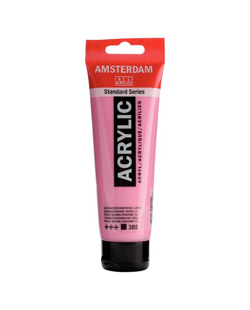 Tubo de Tinta Acrílica, 120 ml - Rosa Quinacridona Claro Rosa-1