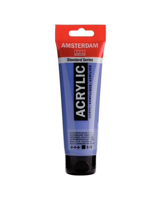 Tubo de Tinta Acrílica, 120 ml - Ultramar Violeta Claro Violeta-1