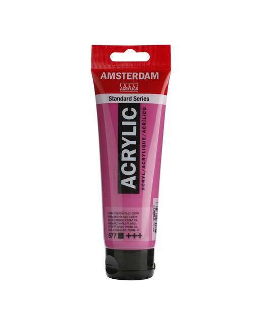 Tubo de Tinta Acrílica de 120 ml - Violeta/Vermelho Permanente Claro 1