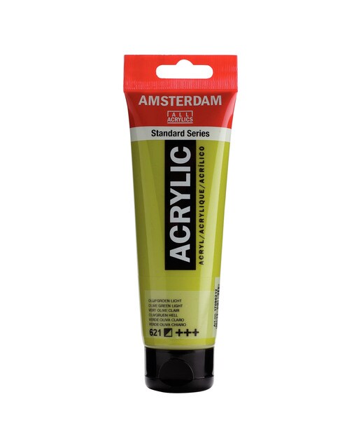 Tubo de Tinta Acrílica, 120 ml - Caqui Verde Azeitona-1