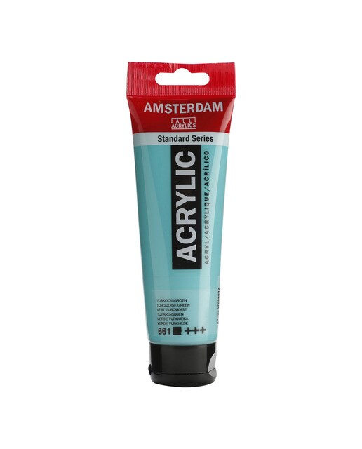 Tubo de Tinta Acrílica de 120 ml - Verde Turquesa Opaco 1