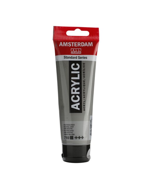 Tubo de Tinta Acrílica Amesterdão Cor de 120 ml - Cinzento Neutro Opaco 1