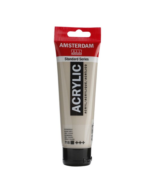 Tubo de Tinta Acrílica, 120 ml - Cinzento Quente Opaco 1