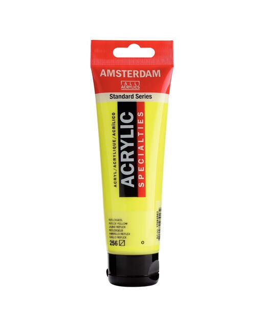 Tubo de Tinta Acrílica, 120 ml - Amarelo Reflex Amarelo-1