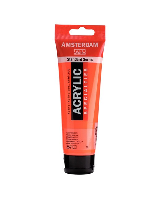 Tubo de Tinta Acrílica, 120 ml - Laranja Reflex Laranja-1