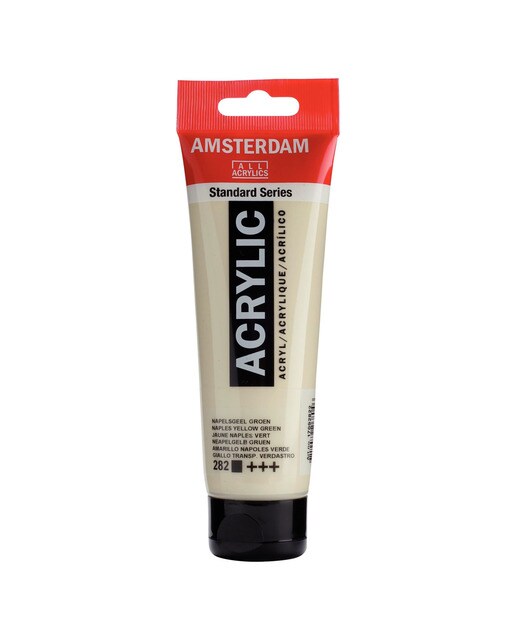 Tubo de Tinta Acrílica, 120 ml - Amarelo Nápoles Verde Amarelo-1