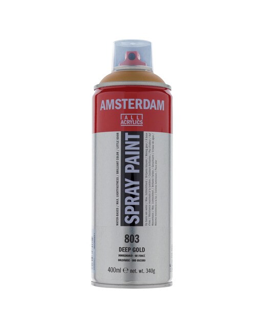 Spray de Tinta Acrílica 400 ml - Dourado Escuro Ouro-1