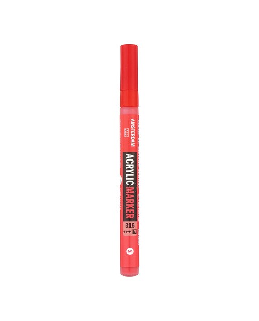 Marcador de Tinta Acrílica com Ponta de 2 mm - Vermelho Pyrrole Vermelho-1