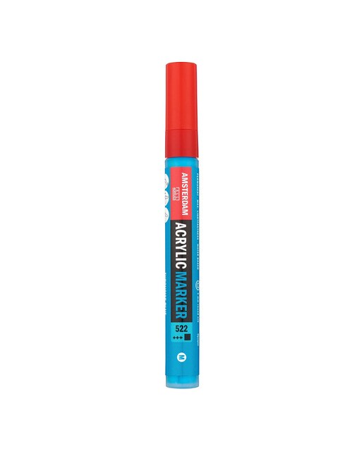 Marcador de Tinta Acrílica com Ponta de 4 mm - Azul Turquesa Azul-turquesa-1