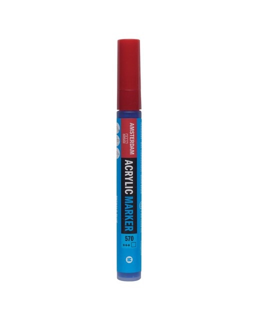 Marcador de Tinta Acrílica com Ponta de 4 mm - Azul Ftalo Azul-1