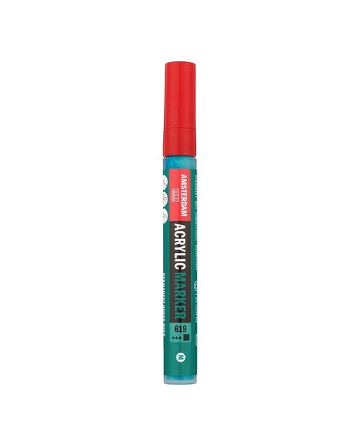 Marcador de Tinta Acrílica com Ponta de 4 mm - Verde Permanente Escuro Verde-1