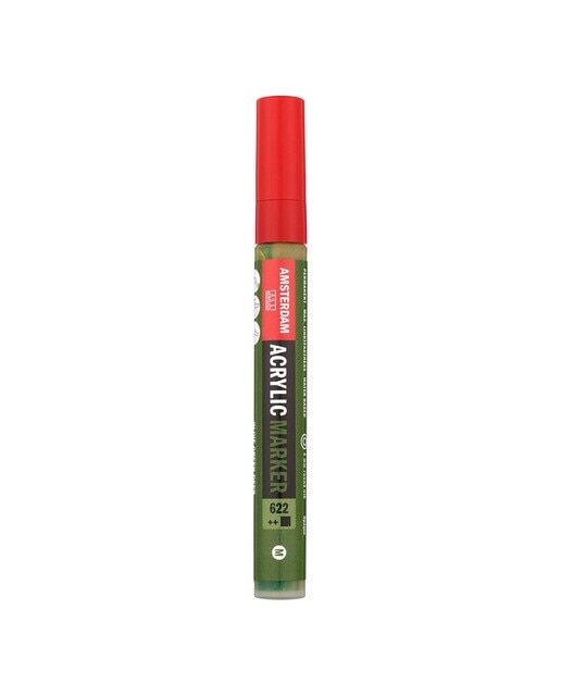 Marcador de Tinta Acrílica com Ponta de 4 mm - Caqui Escuro Verde Azeitona-1