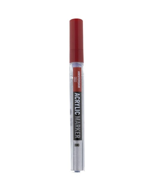 Caneta de Feltro de Tinta Acrílica Amesterdão Cor Grossura de 4 mm - Prateado 1