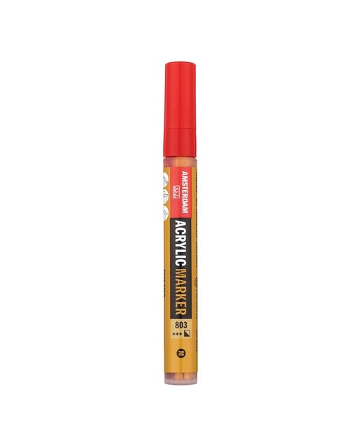 Marcador de Tinta Acrílica com Ponta de 4 mm - Dourado Escuro Ouro-1