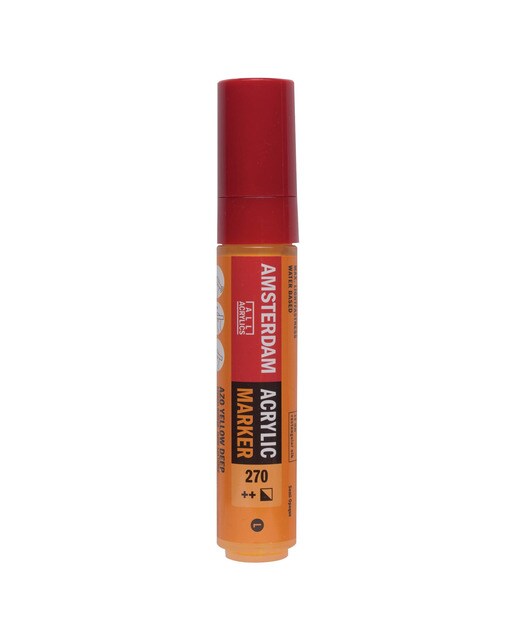 Marcador de Tinta Acrílica com Ponta de 15 mm - Amarelo Azo Escuro Amarelo-1