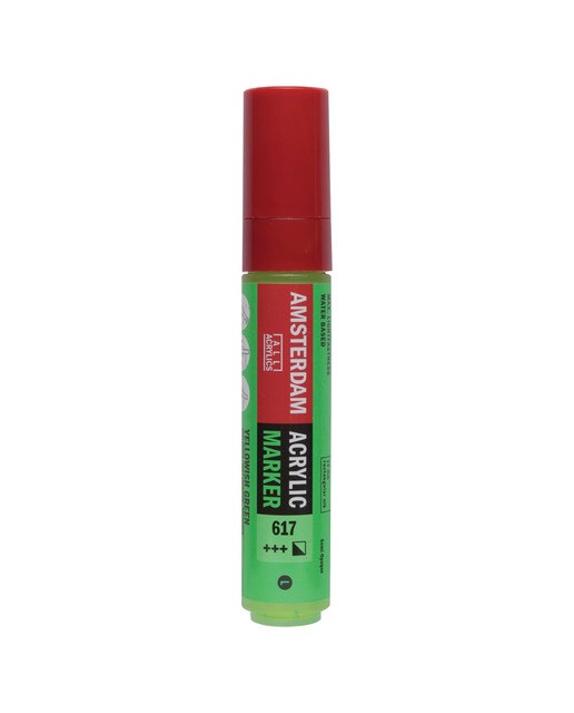 Marcador de Tinta Acrílica com Ponta de 15 mm - Verde Amarelo Verde-1