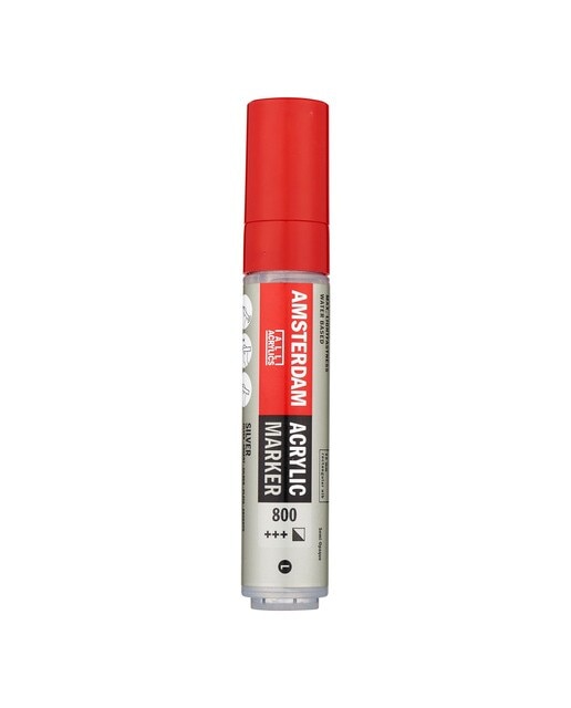 Marcador de Tinta Acrílica com Ponta de 15 mm - Prateado Prata-1