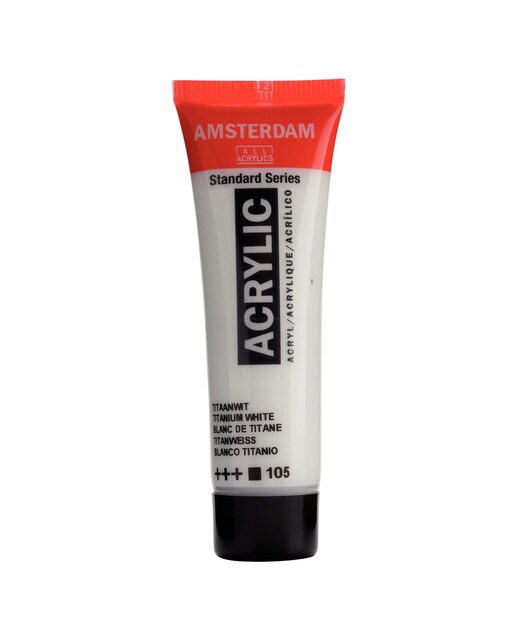 Imagem 0 de Tubo de Tinta Acrílica, 20 ml - Branco Titânio