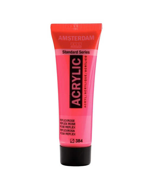 Tubo de Tinta Acrílica Amesterdão 20 ml - Rosa Reflex Rosa-1