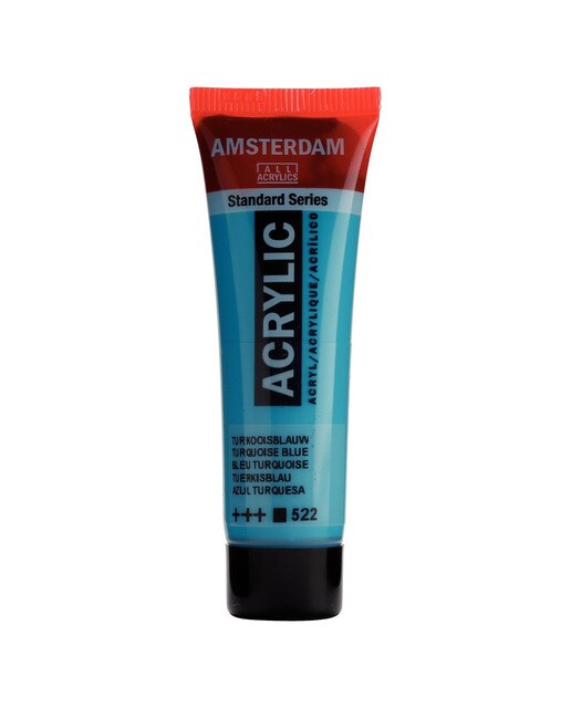 Tubo de Tinta Acrílica Amesterdão 20 ml - Azul Turquesa Azul-turquesa-1