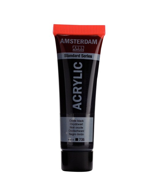 Tubo de Tinta Acrílica 20 ml - Preto Óxido Preto-1