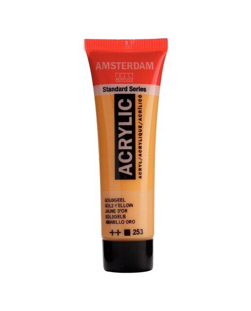 Tubo Tinta Acrilica Amsterdam Amarelo Ouro Amarelo-1