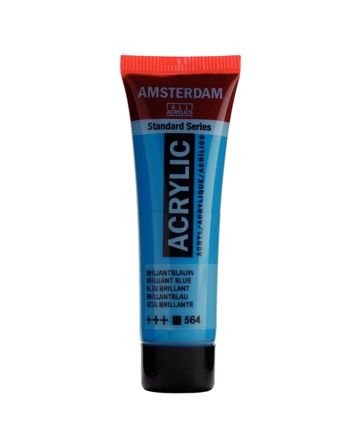 Tubo de Tinta Acrilica Amsterdam Azul Brilhante Azul-1