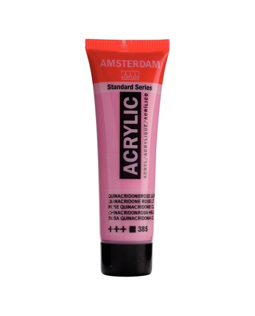 Tubo de Tinta Acrilica Amsterdam 385 Rosa-1
