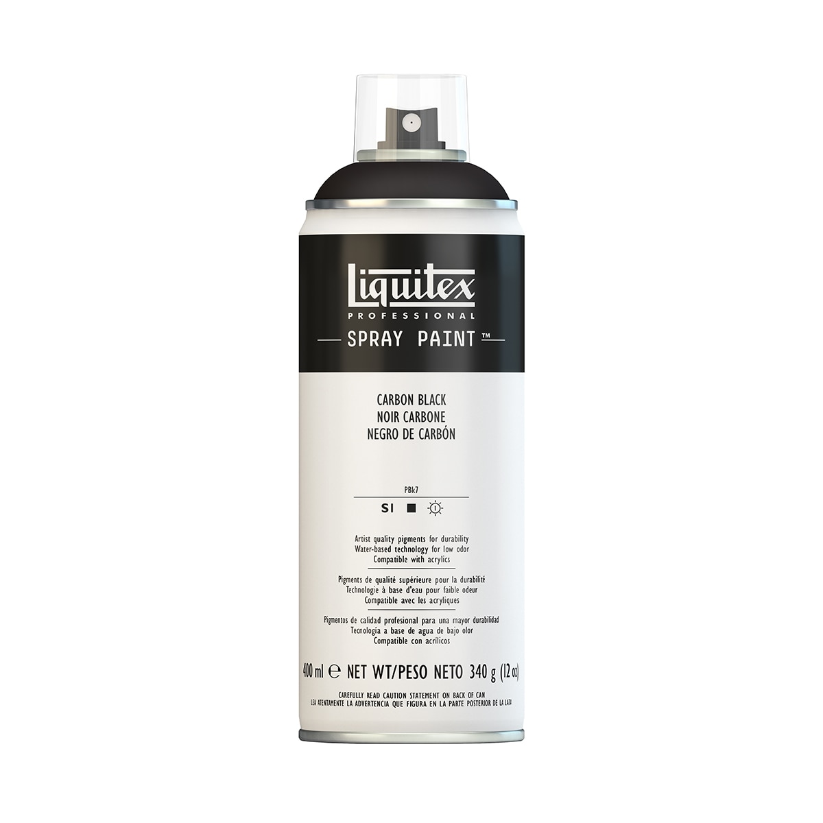 Imagem 0 de Spray de Tinta Acrílica Profissional 400ml Liquitex Preto de Carvão