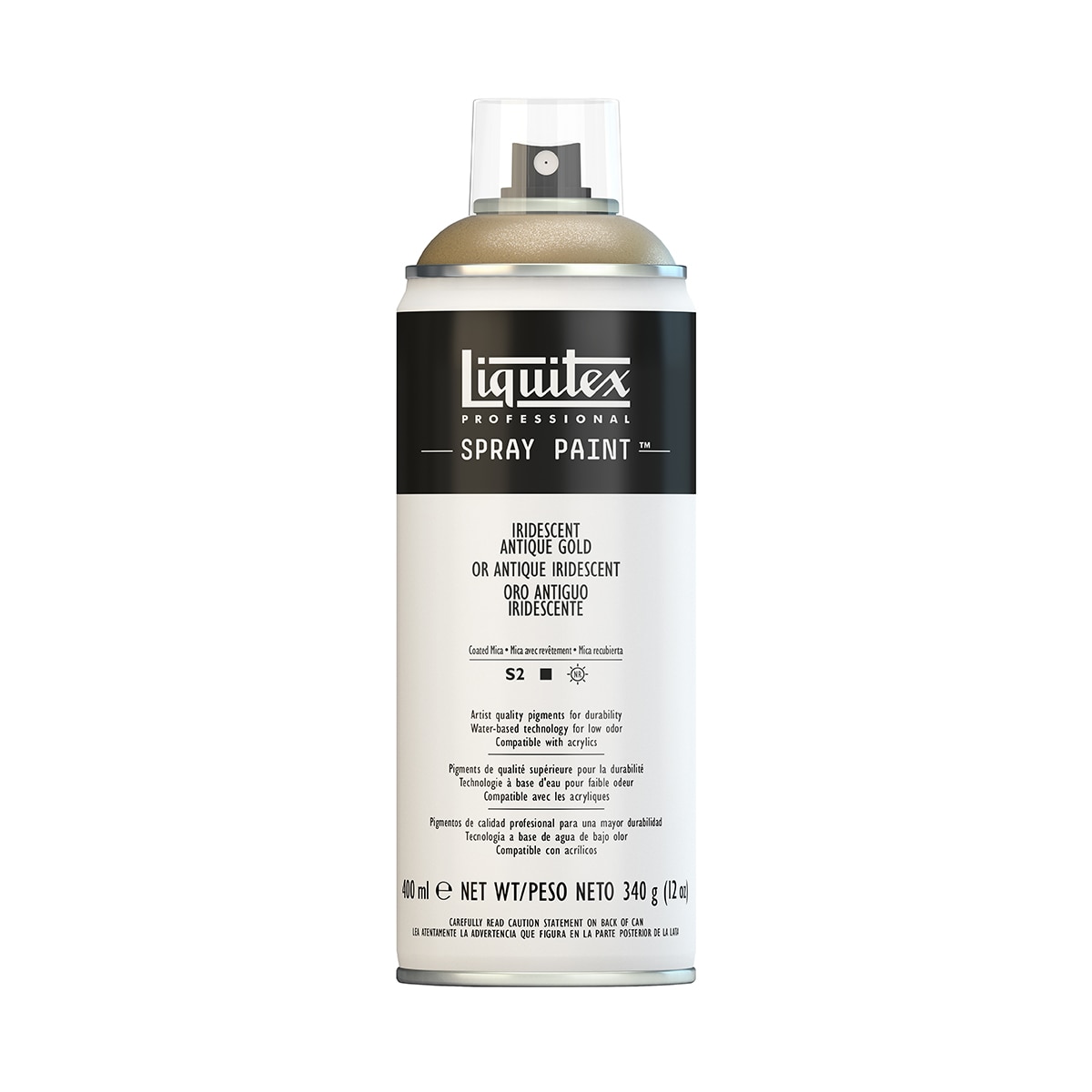 Imagem 0 de Spray de Tinta Acrílica Profissional 400ml Liquitex Dourado Antiguo Iridiscente