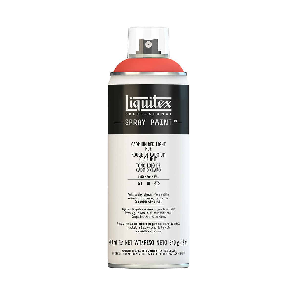 Imagem 0 de Spray de Tinta Acrílica Profissional 400ml Liquitex Tom Vermelho de Cadmio Claro