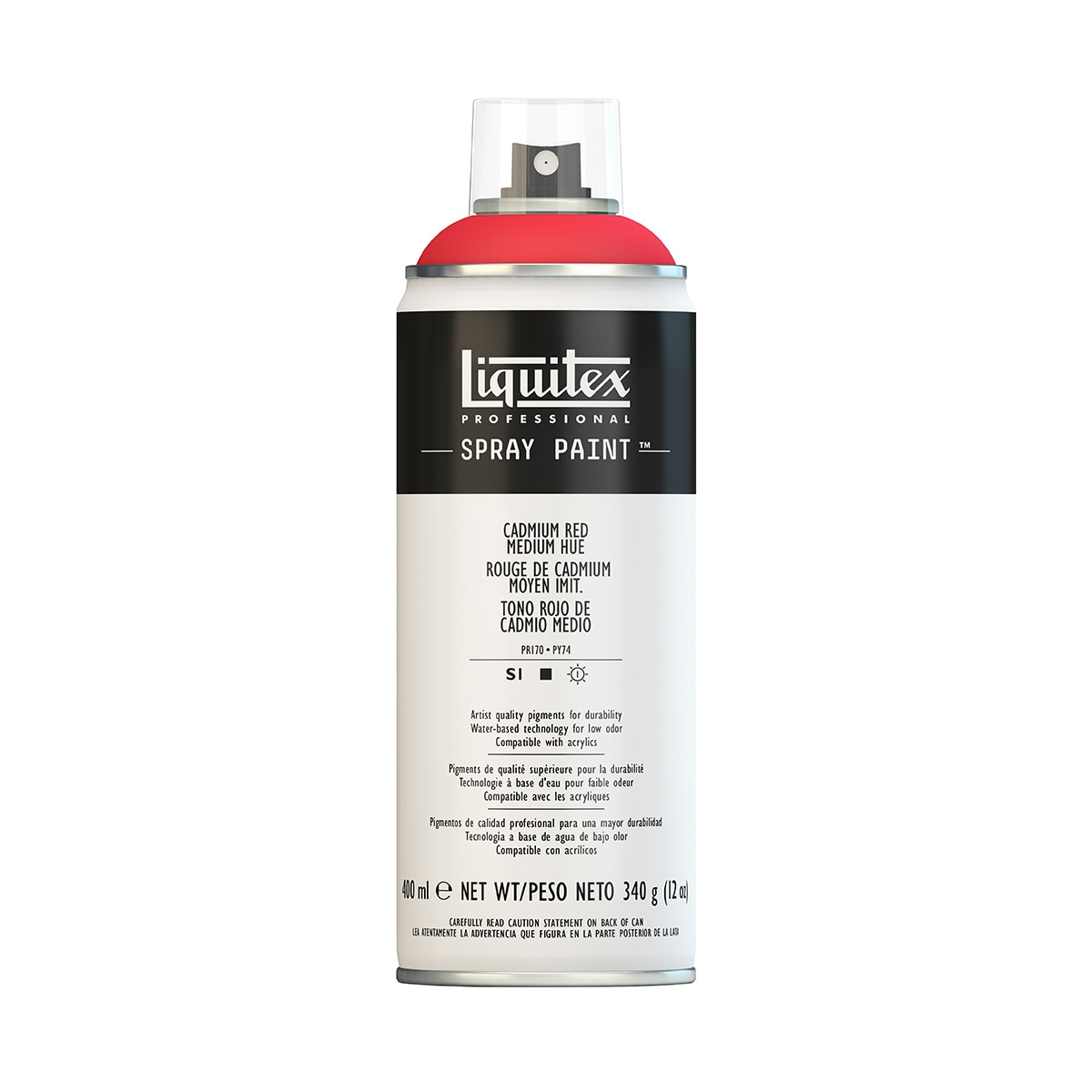 Imagem 0 de Spray de Tinta Acrílica Profissional 400ml Liquitex Tom Vermelho de Cadmio Medio