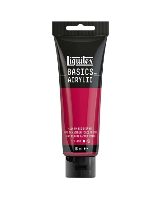 Liquitex Acrílico Basics Vermelho de Cadmio Escuro 118ml 1