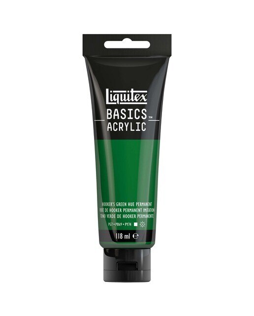 Liquitex Acrílico Basics Tom Verde de Hooker Permanente 118ml 1