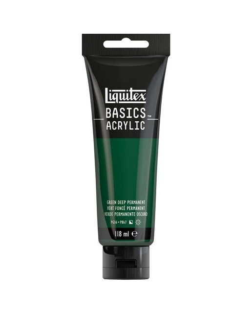 Liquitex Acrílico Basics  Verde Permanente Escuro 118ml 1