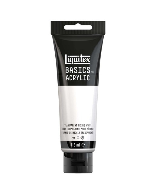 Liquitex Acrílico Basics  Branco de Mezclas Transparente 118ml 1