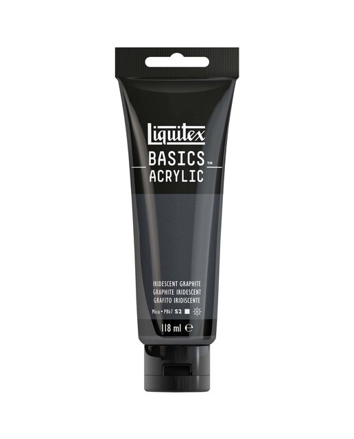 Liquitex Acrílico Basics Grafite Iridiscente 118ml 1